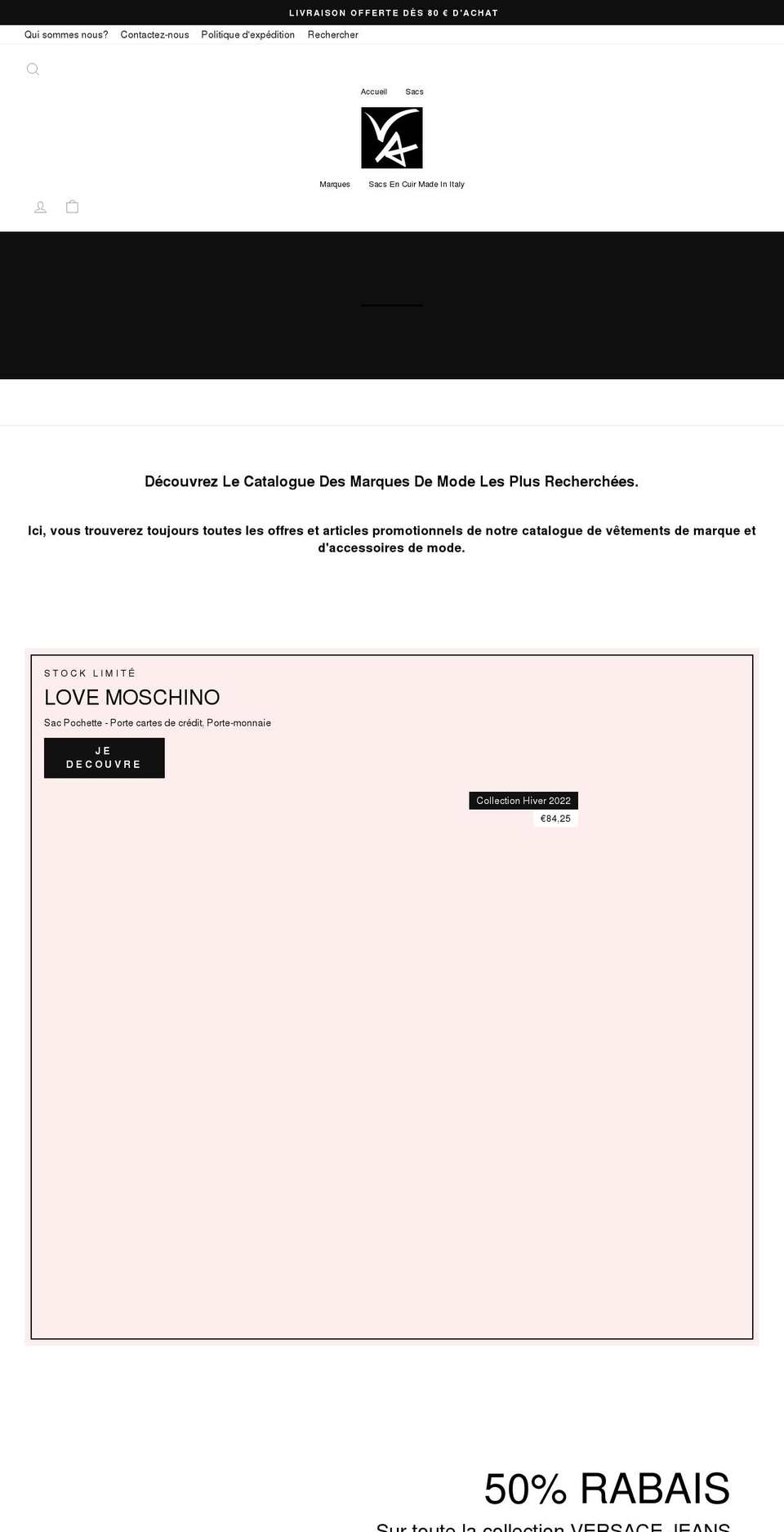 voguearoma.com shopify website screenshot