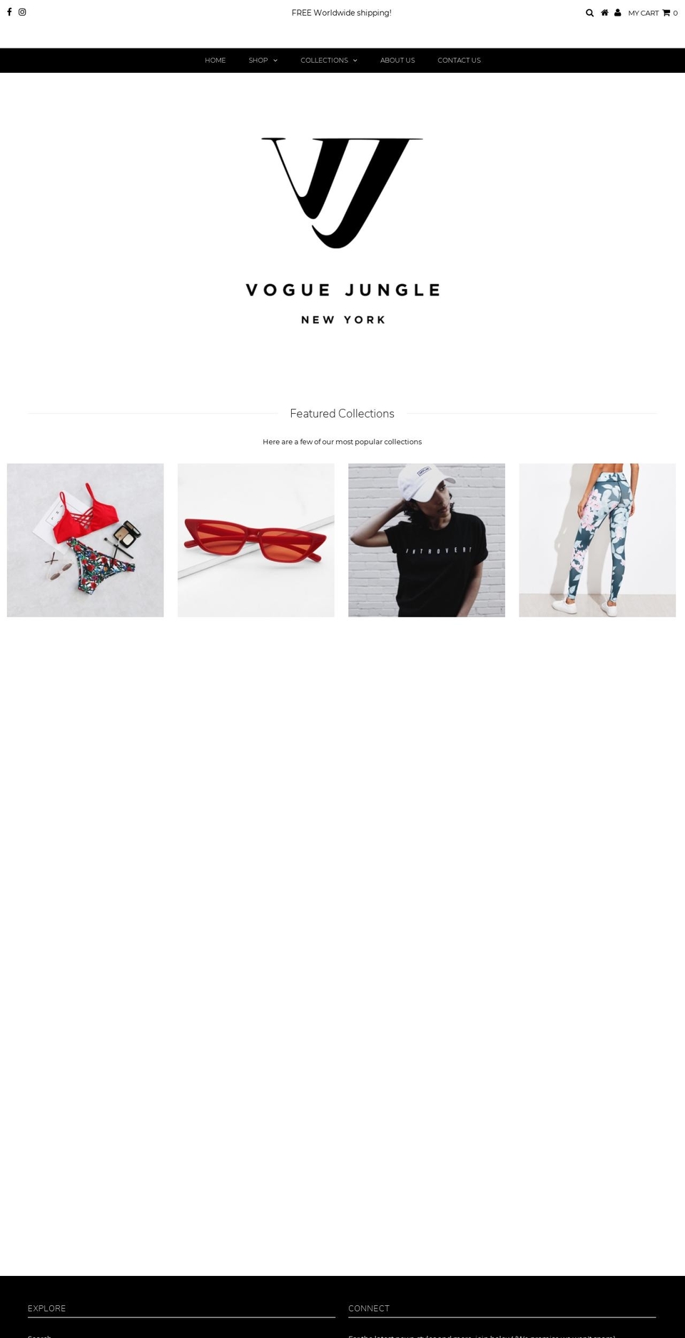 voguejungle.com — Shopify storefront screenshot