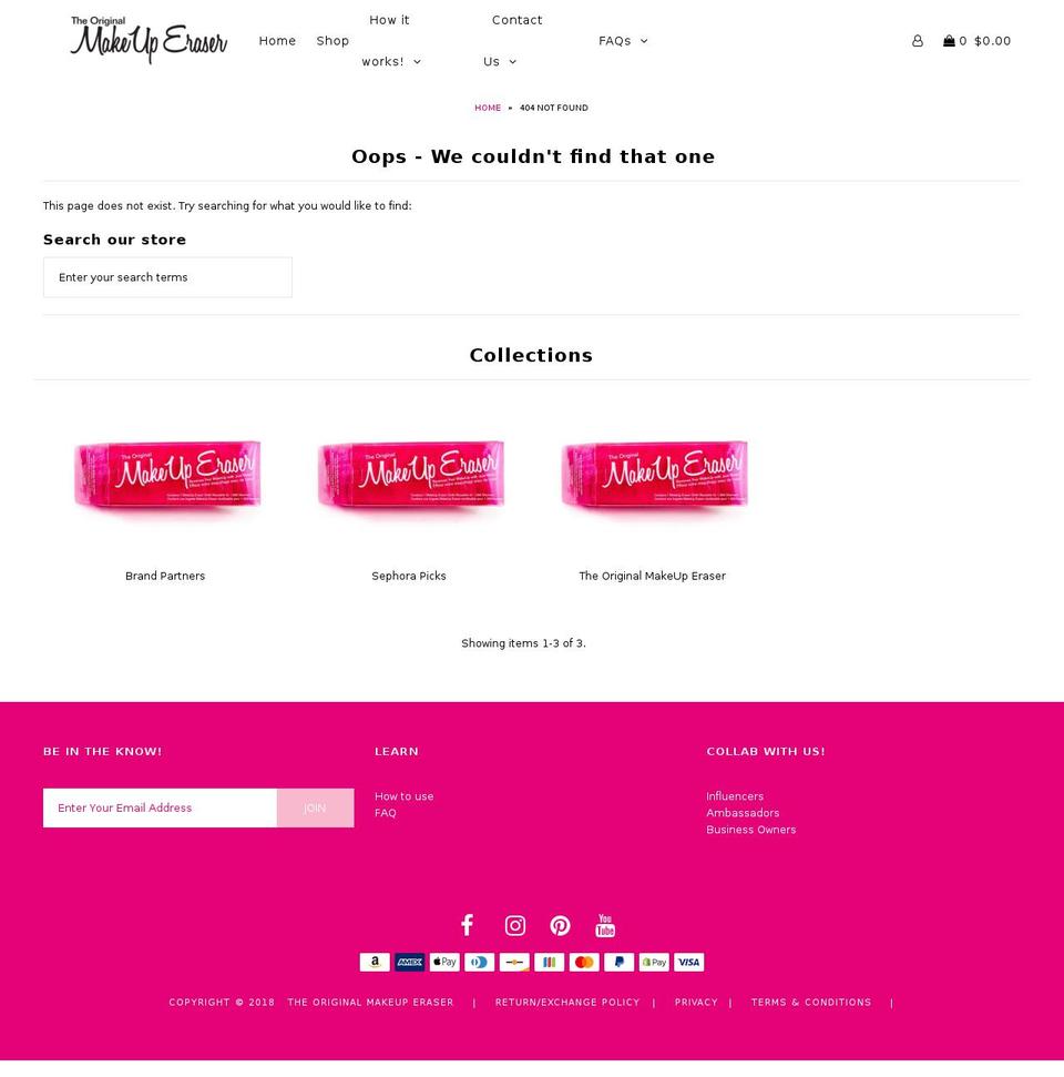 voguemakeupbar.com shopify website screenshot