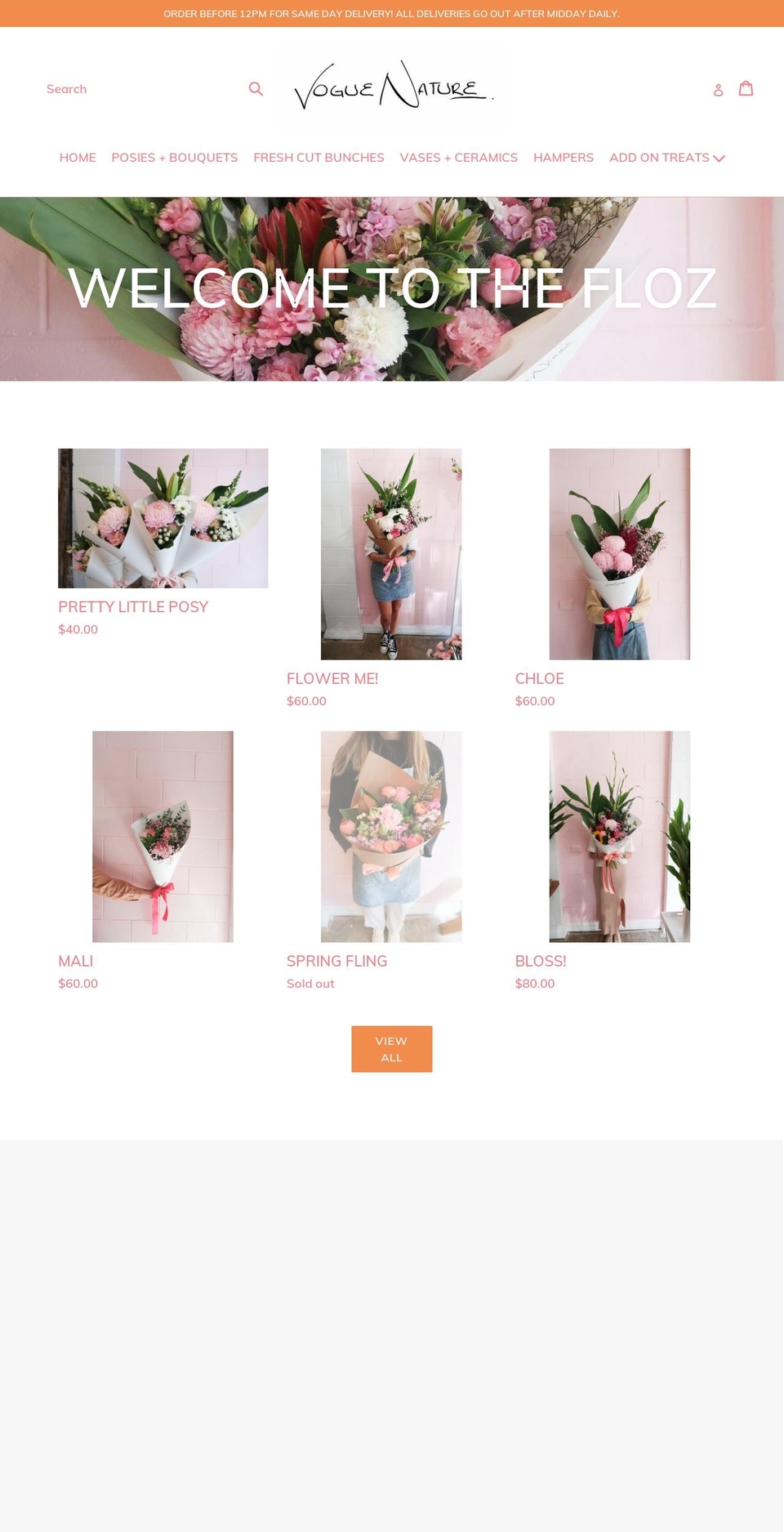 voguenature.com.au shopify website screenshot