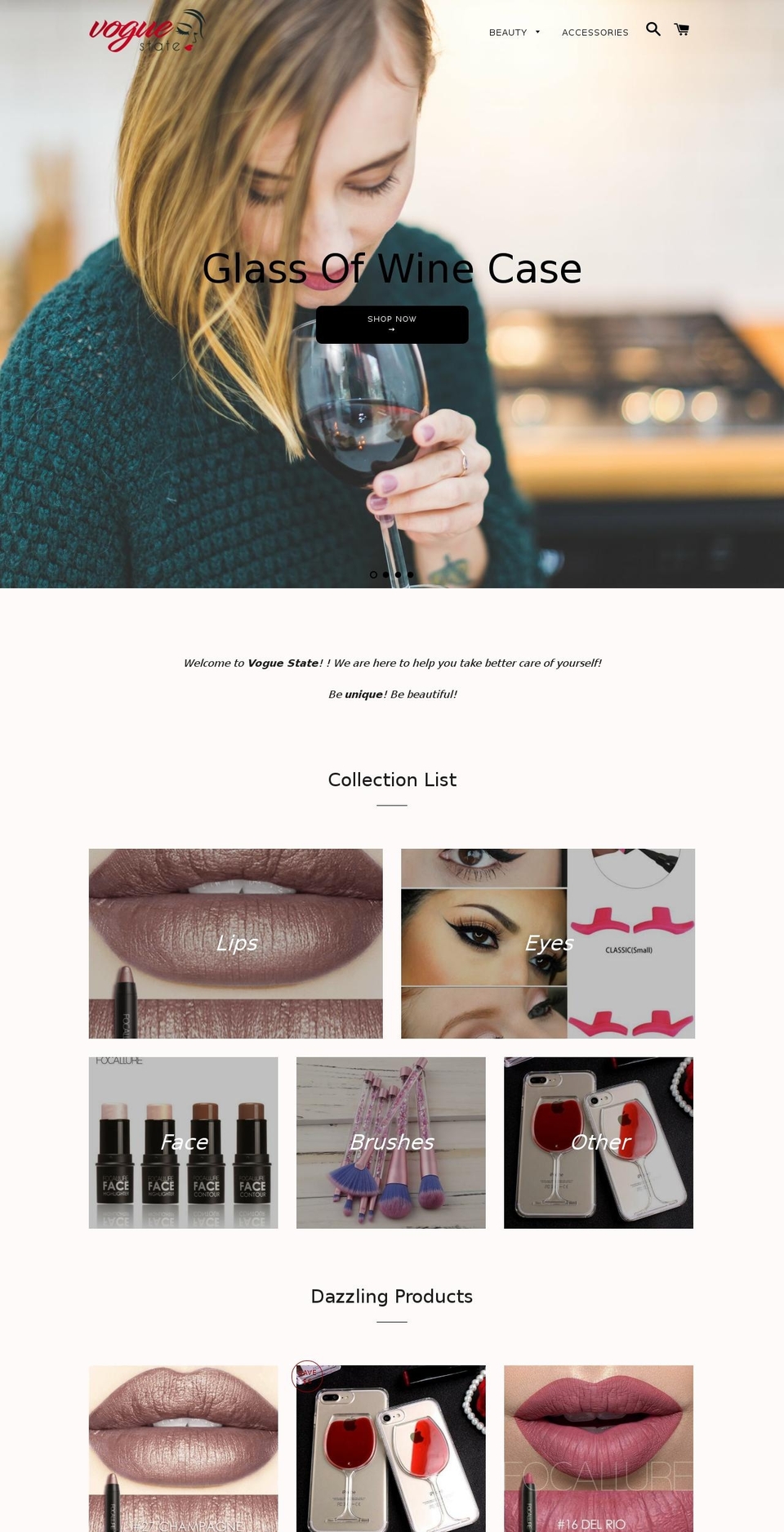voguestate.com — Shopify storefront screenshot