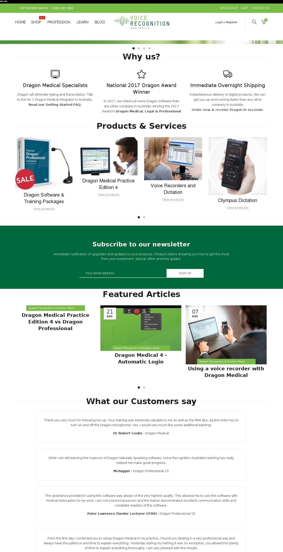 EOFY MAY 2018 Shopify theme site example voicerecognition.com.au