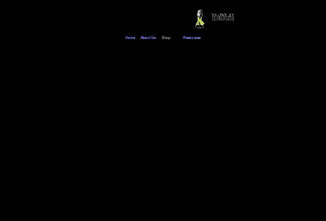 voicesofchampions.org shopify website screenshot