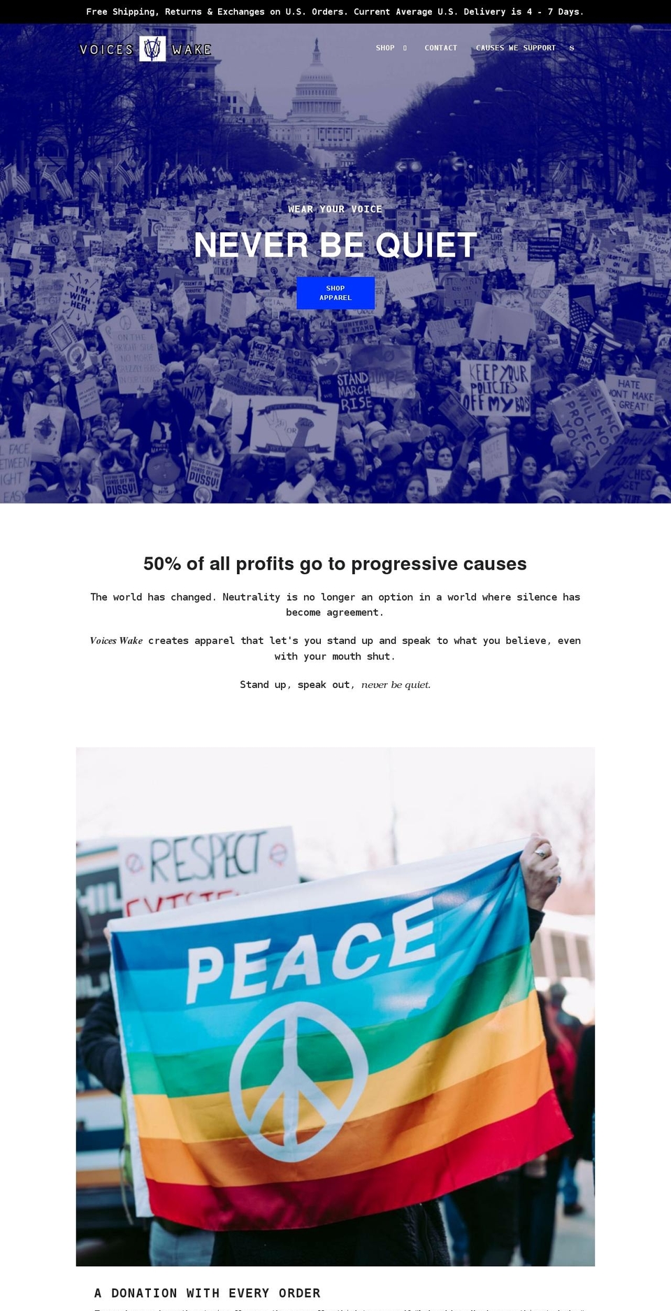 voiceswake.com shopify website screenshot