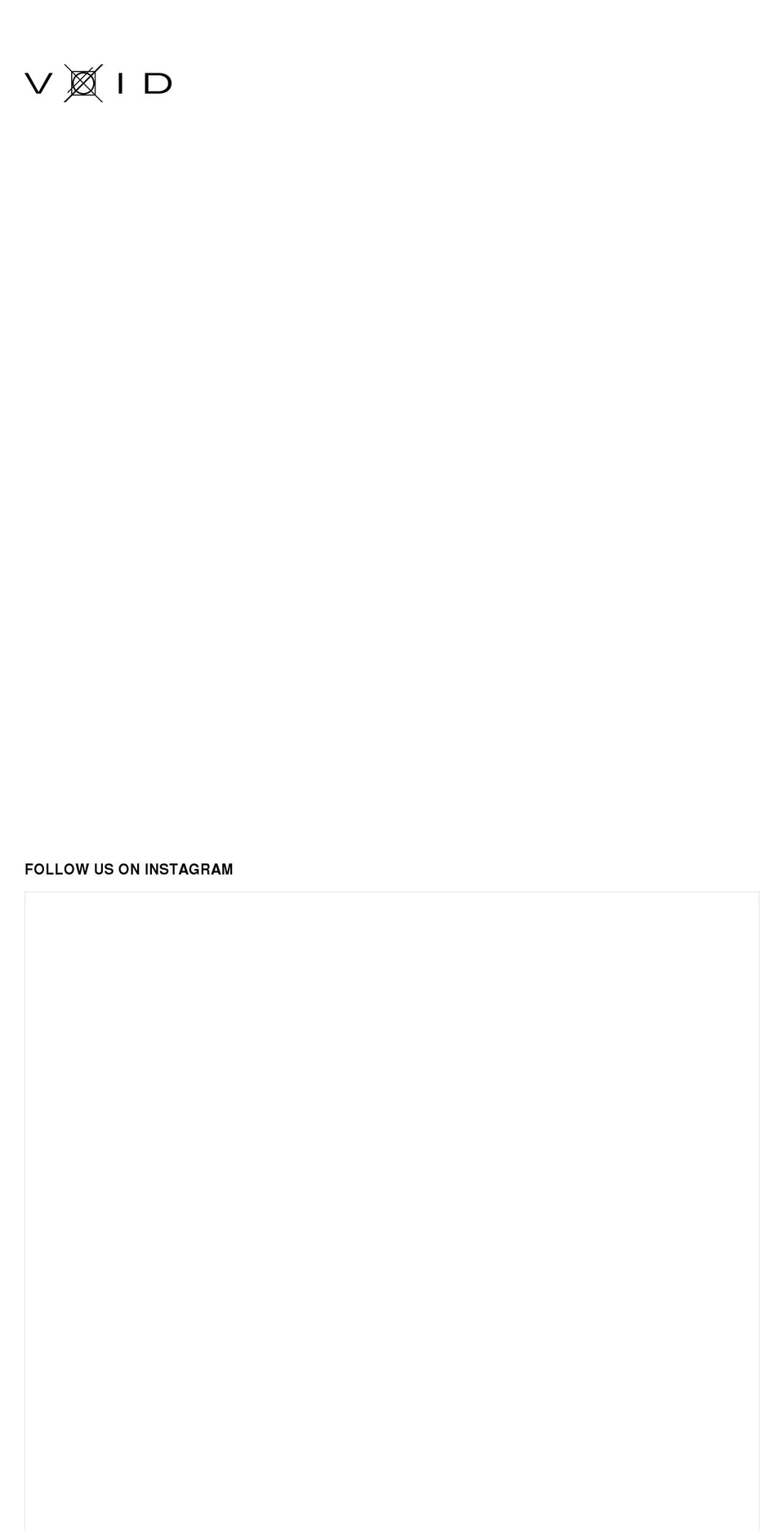 voidshoes.com shopify website screenshot