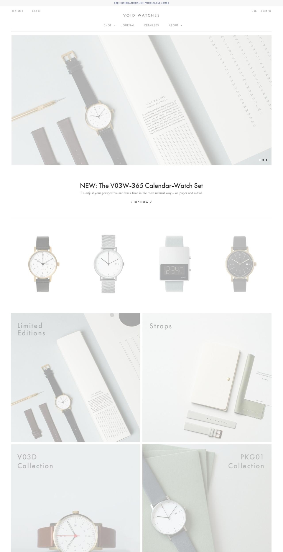 voidwatches.com — Shopify storefront screenshot