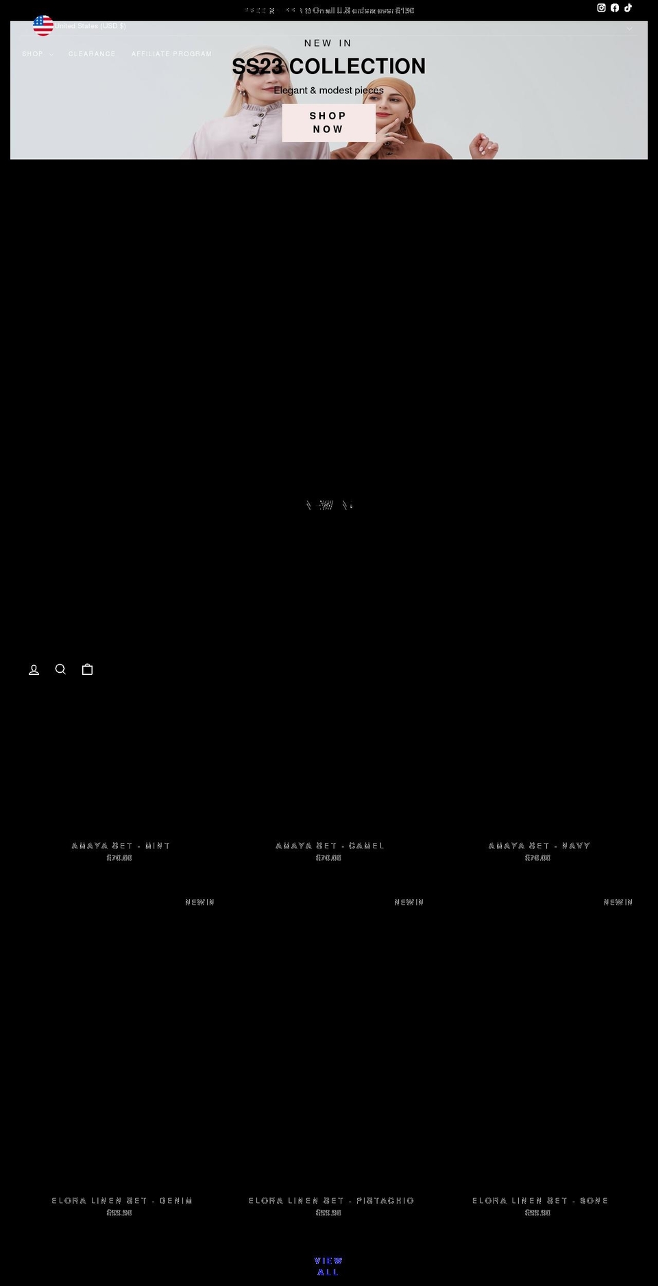 voileeny.com shopify website screenshot