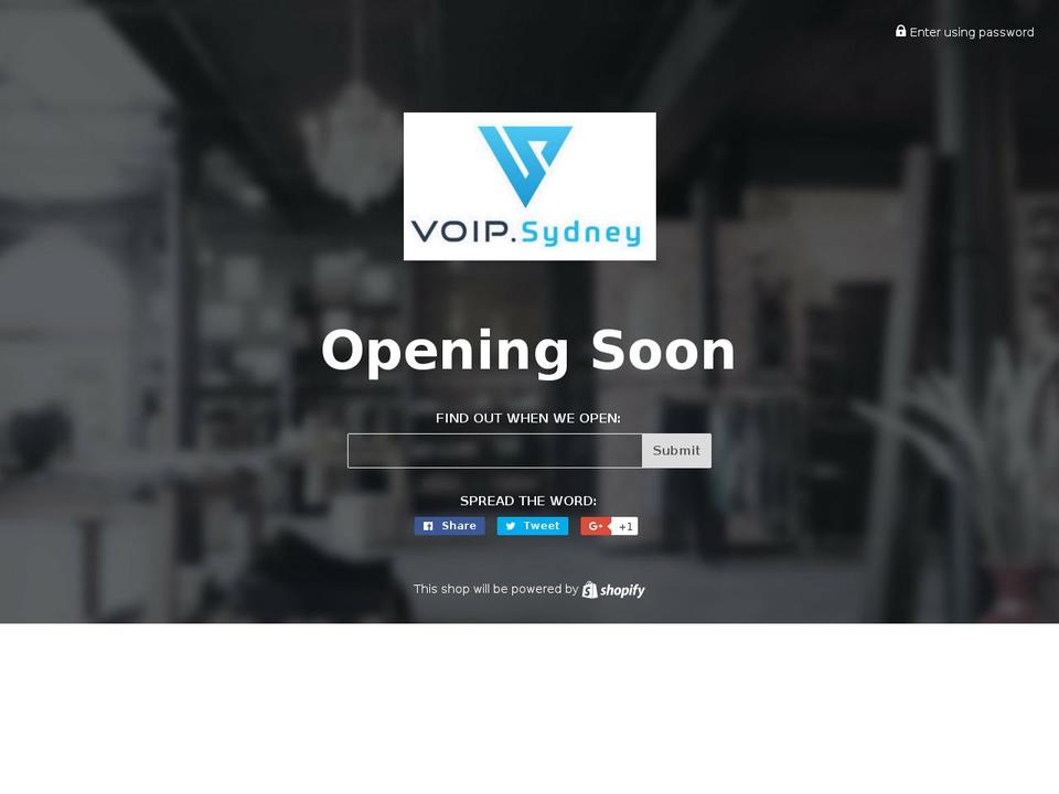 voip.sydney shopify website screenshot