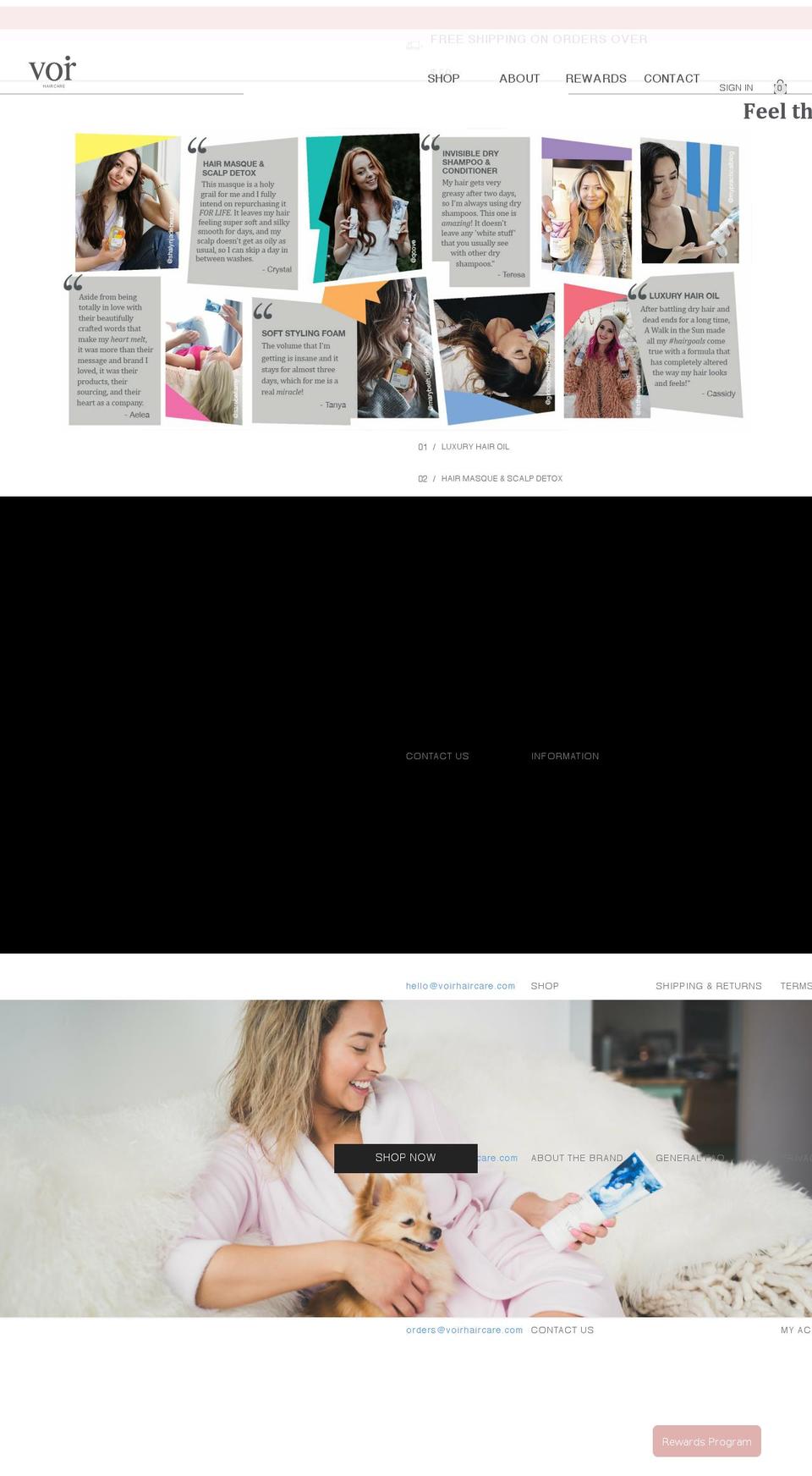 voir-theme Shopify theme site example voirhaircare.com