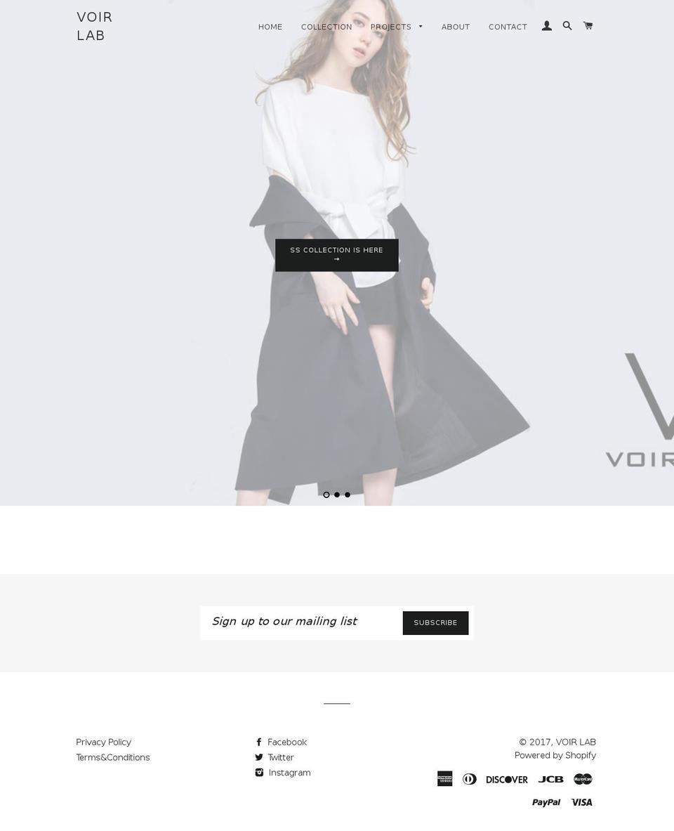 voirlab.com shopify website screenshot