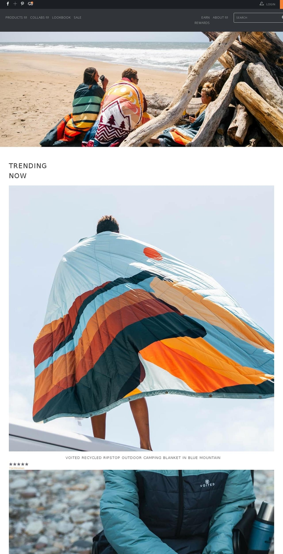 voited.com shopify website screenshot