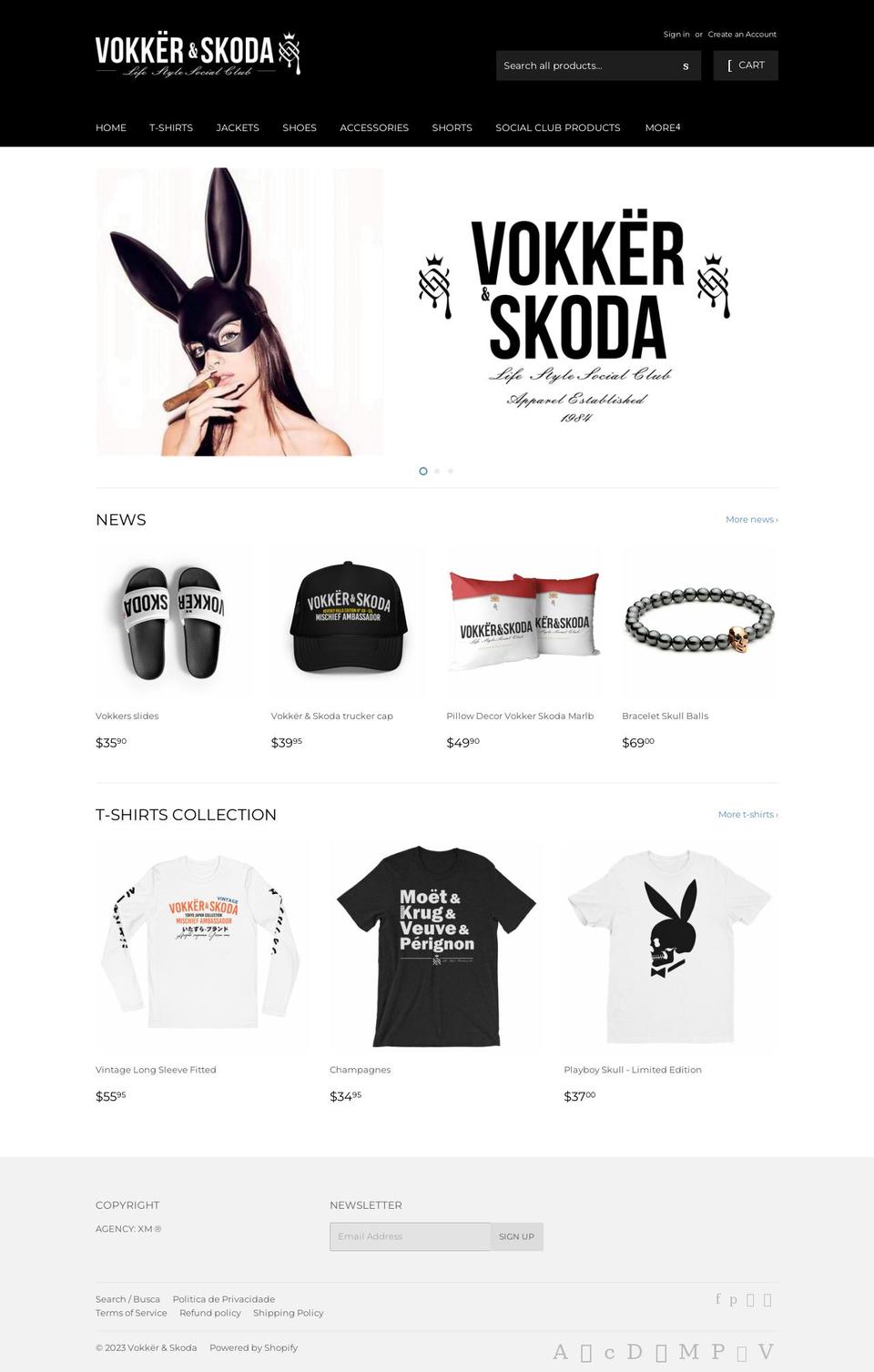 vokkerskoda.com shopify website screenshot