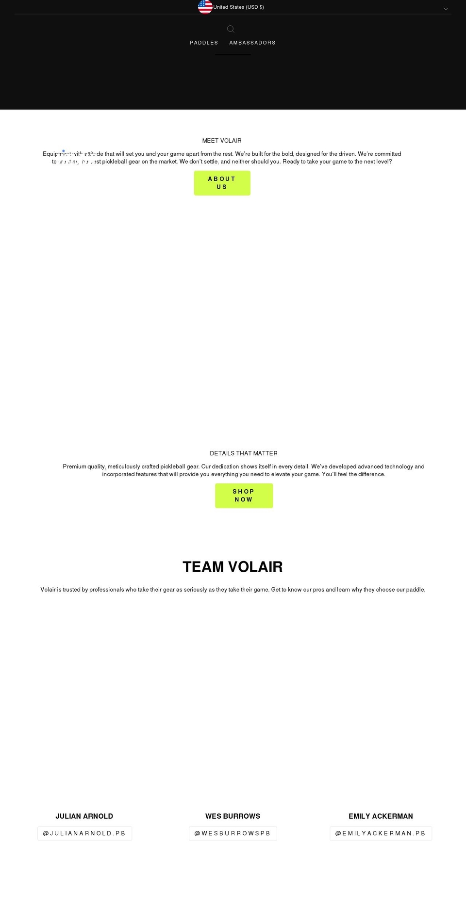 volair.com shopify website screenshot