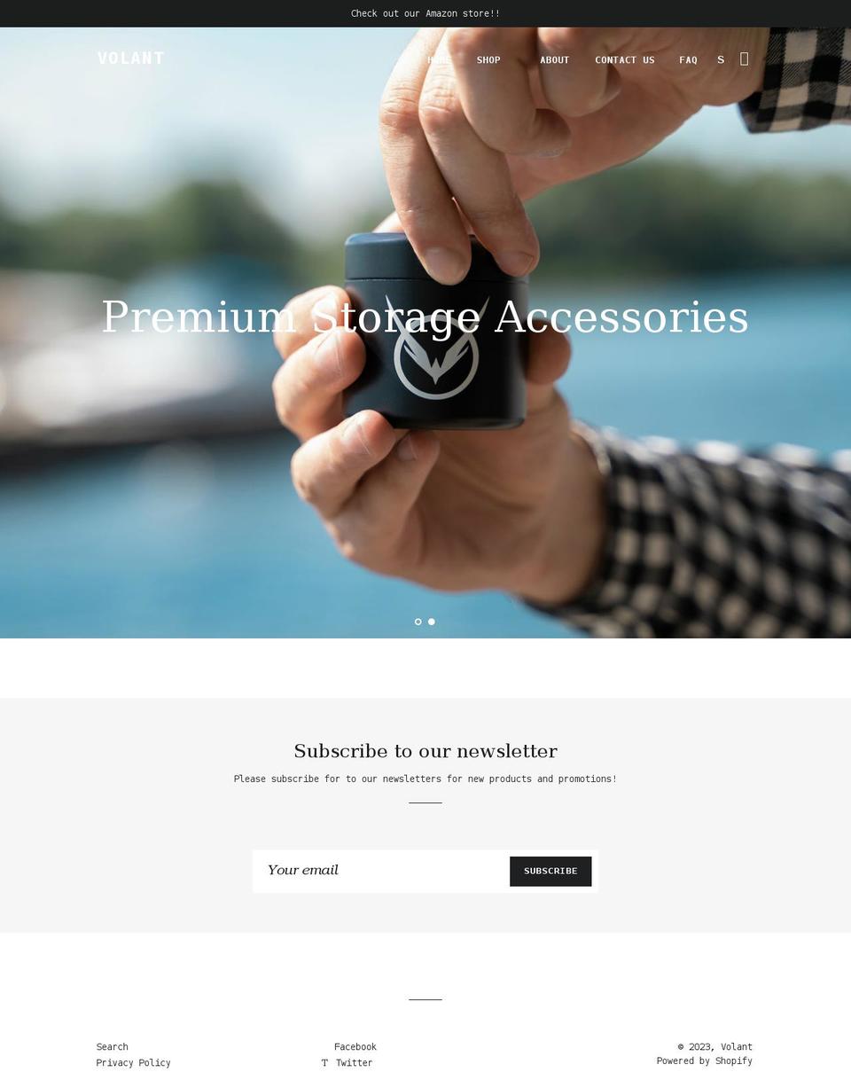 volantbrand.com shopify website screenshot