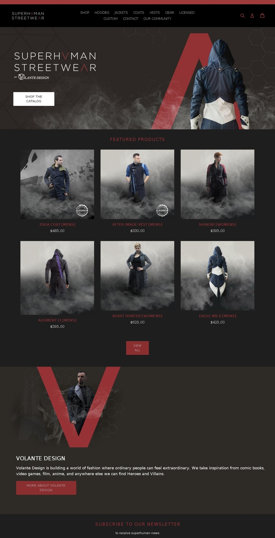 volantedesign.com shopify website screenshot