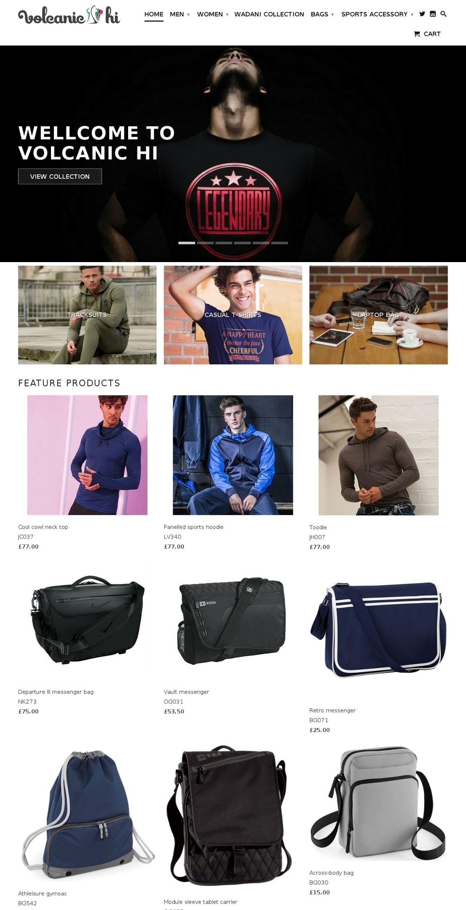 volcanic-hi.com shopify website screenshot