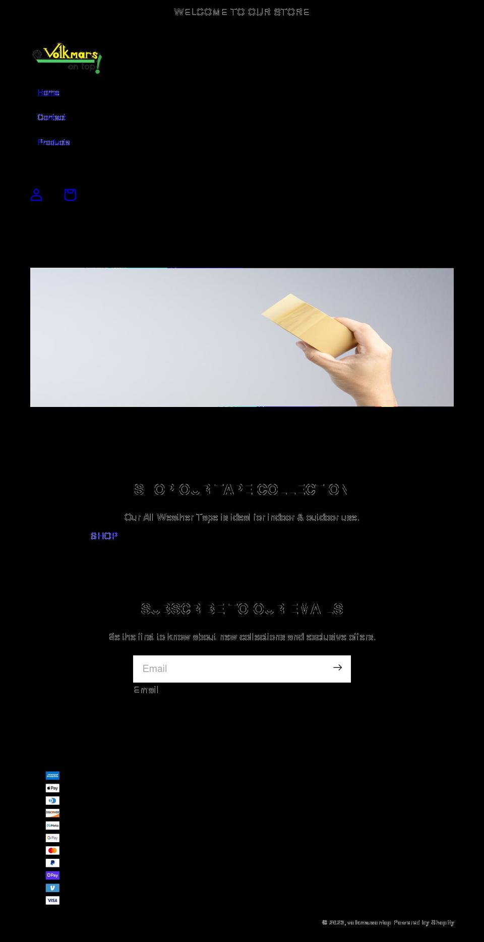 volkmarsontop.com shopify website screenshot