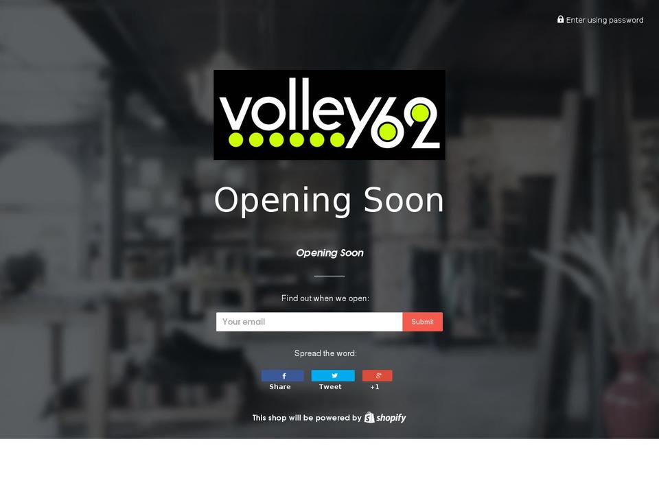 volley62.com shopify website screenshot