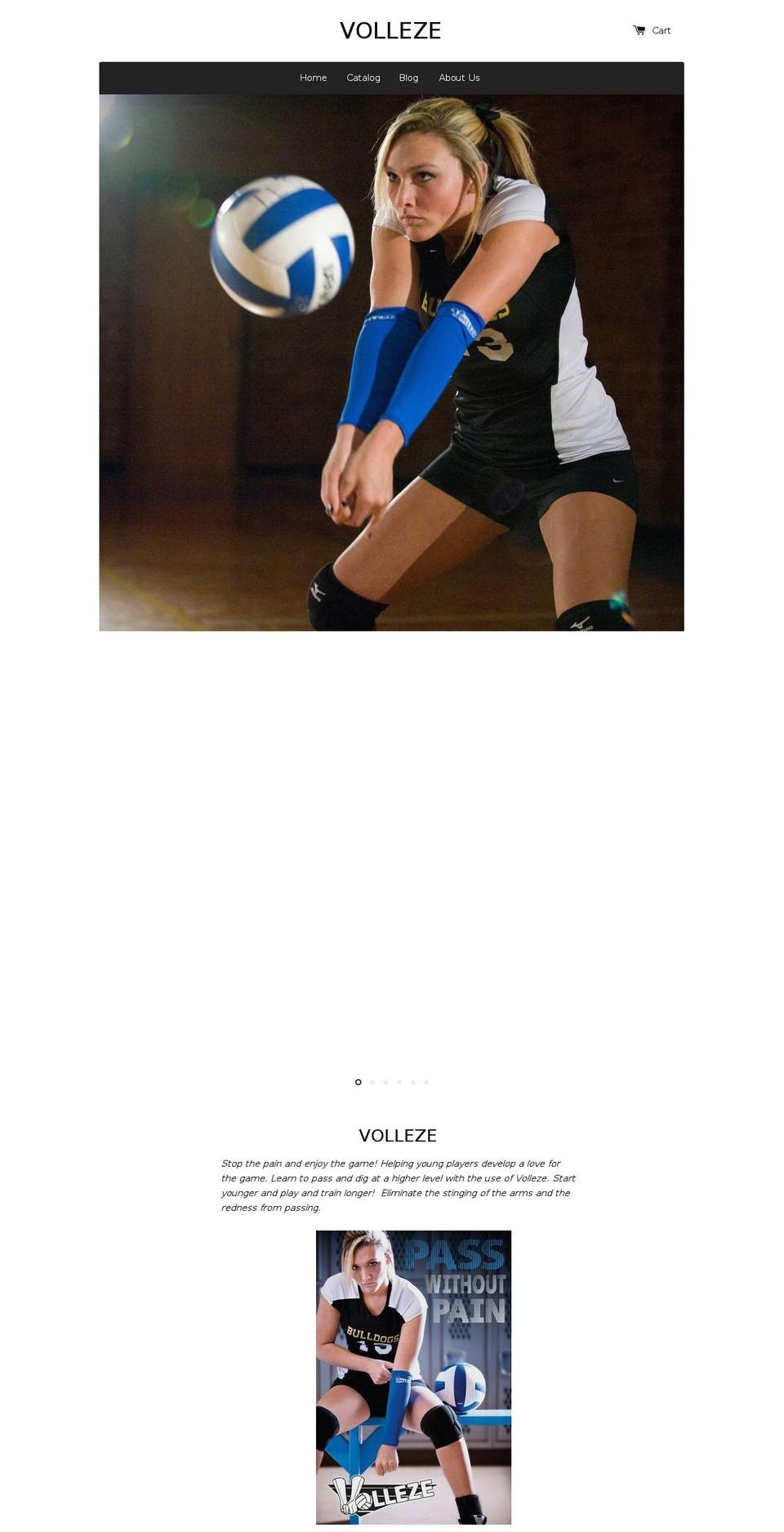 volleze.com shopify website screenshot