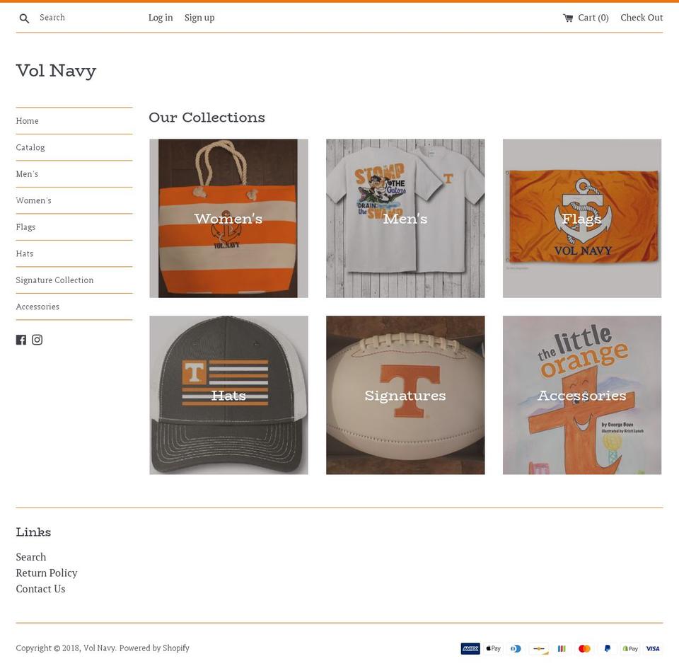 volnavy.com shopify website screenshot