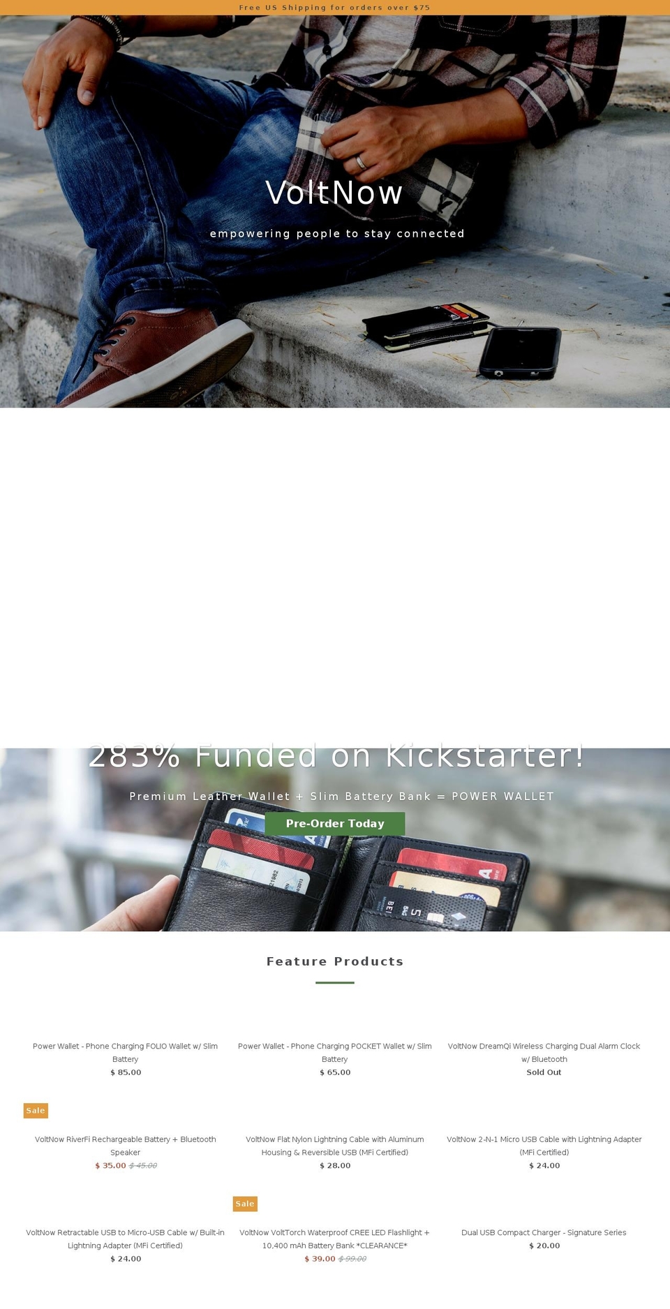 volnow.com shopify website screenshot