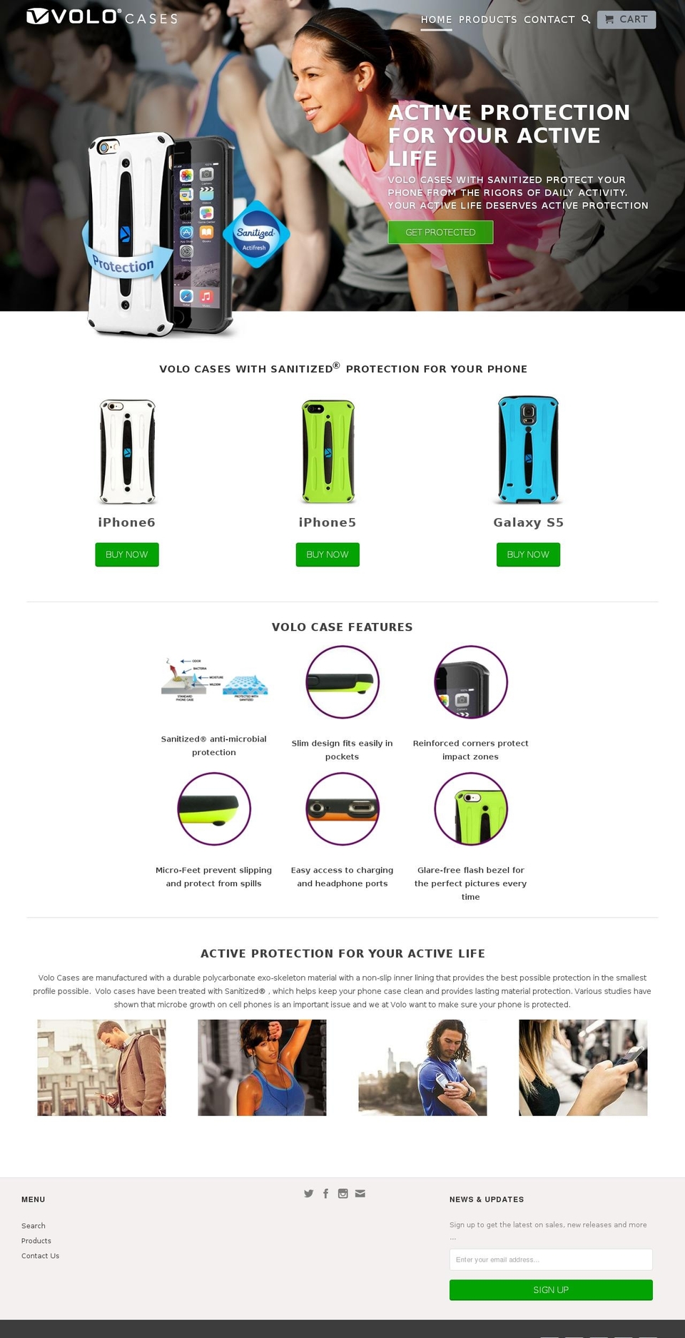 volocases.com shopify website screenshot