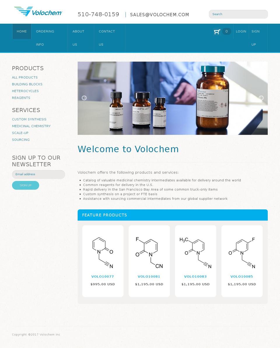 volochem.com shopify website screenshot