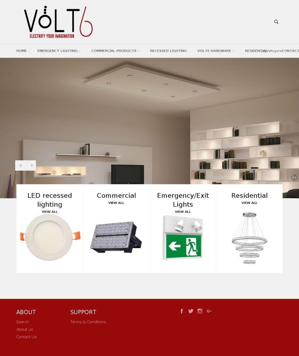 volt6.com shopify website screenshot