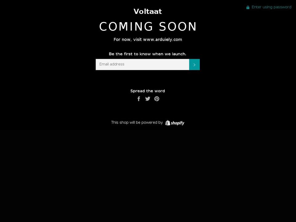 voltaat.com shopify website screenshot