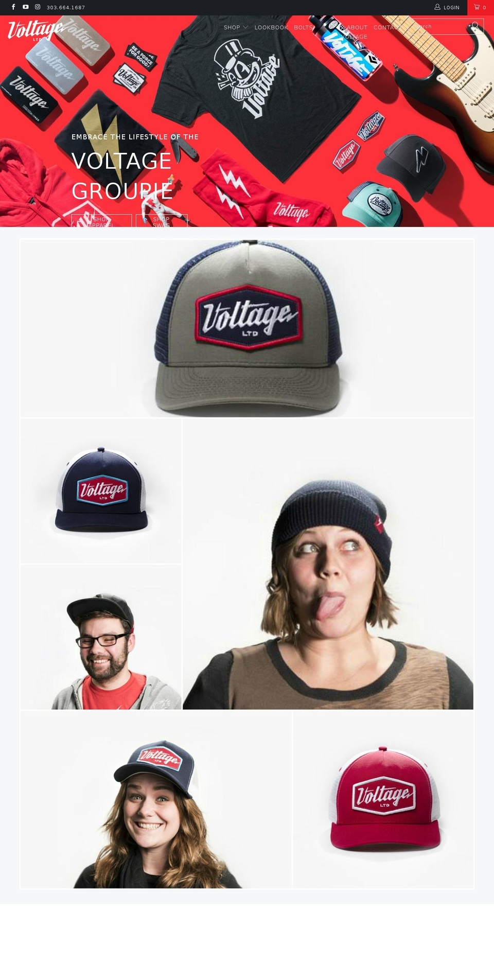 voltageltd.com shopify website screenshot