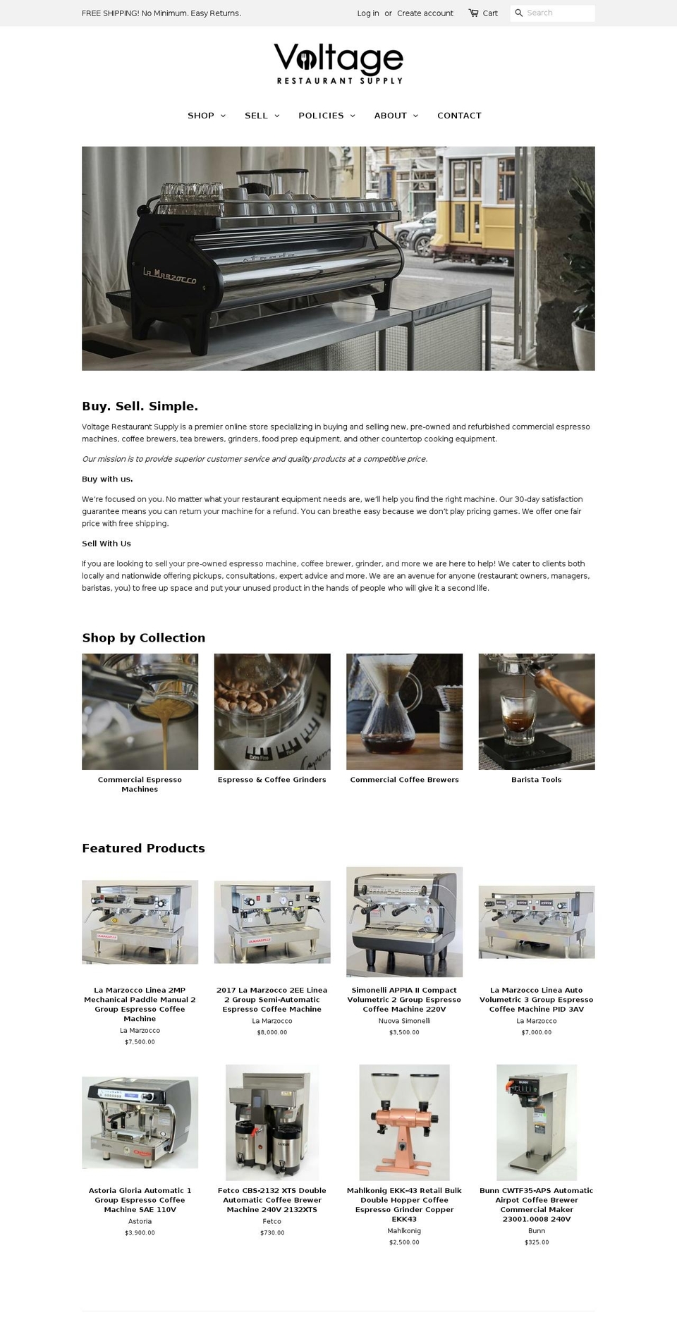 voltageresale.com — Shopify storefront screenshot