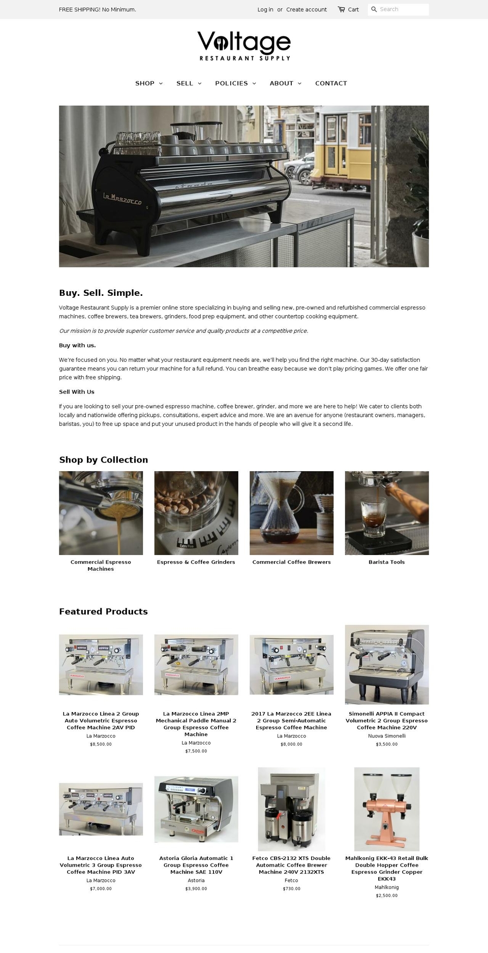 voltagesupply.com — Shopify storefront screenshot