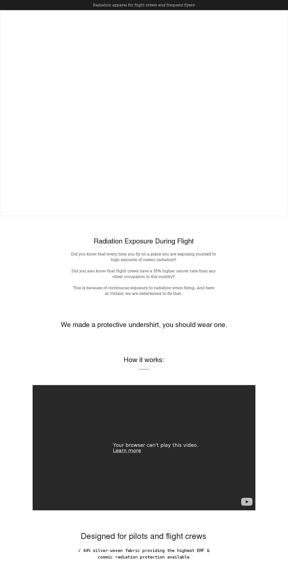 voltaiir.com shopify website screenshot