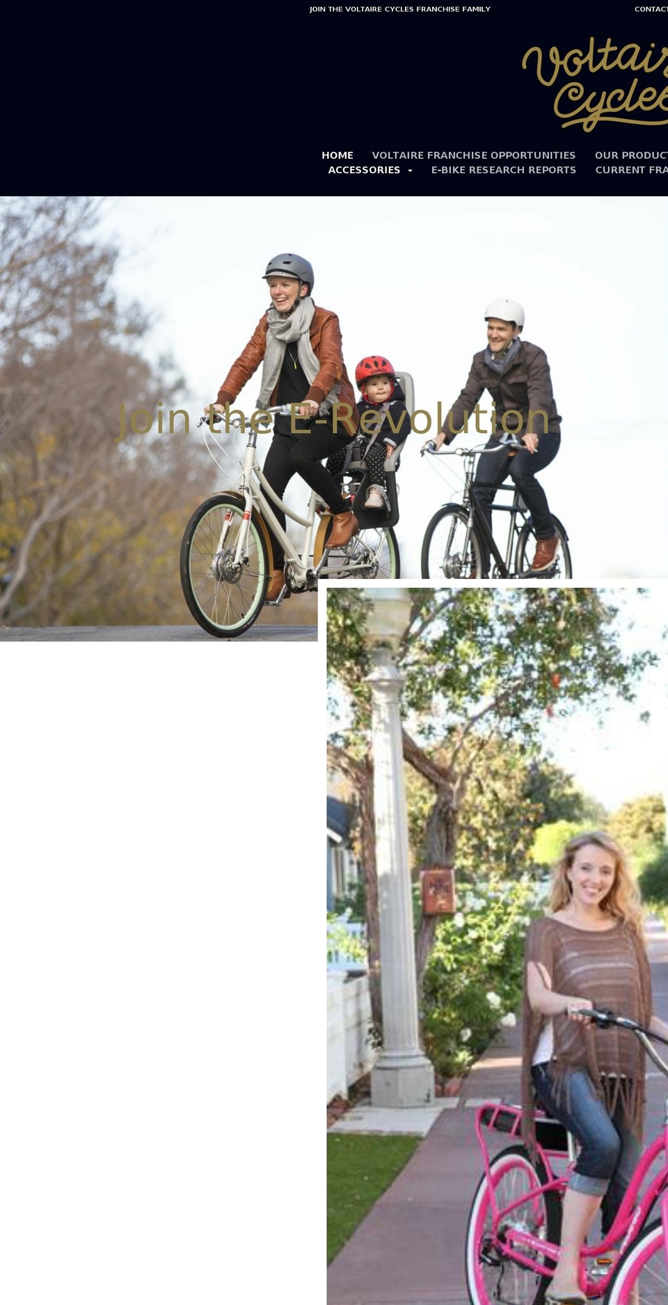voltairecycleshop.com — Shopify storefront screenshot