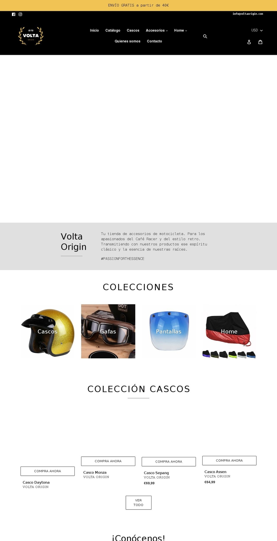 Mentorify v Shopify theme site example voltaorigin.com