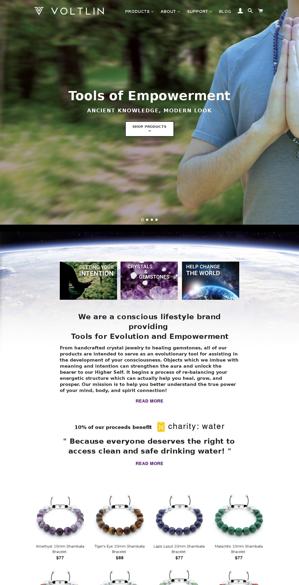 voltlin.com shopify website screenshot