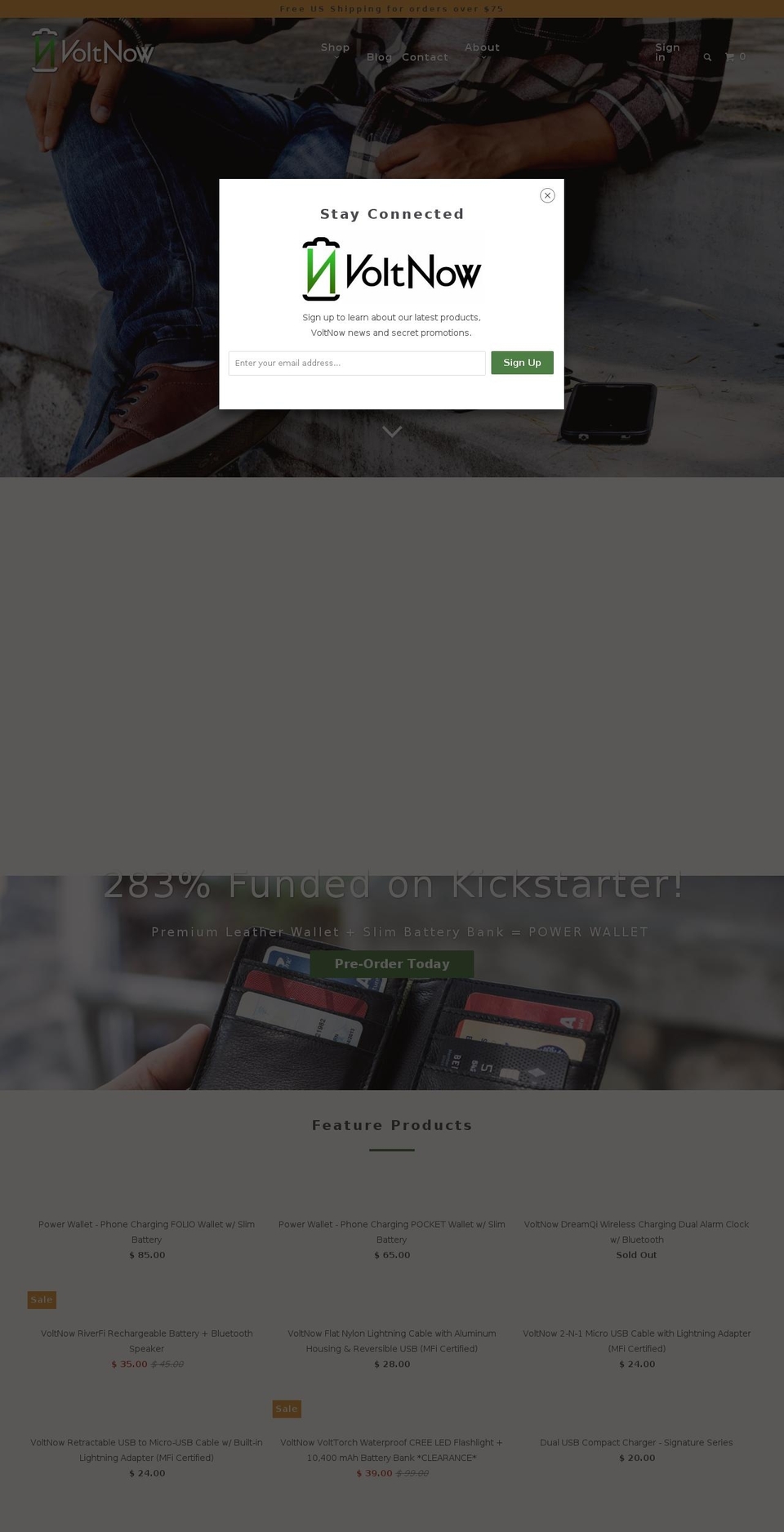 voltsnow.com shopify website screenshot