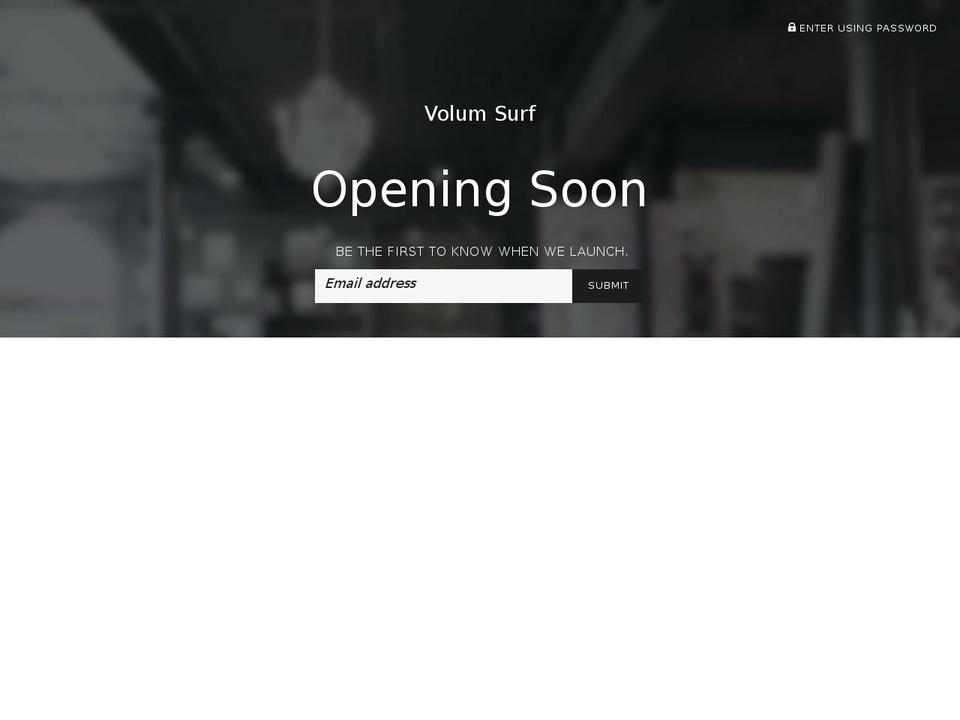 volumsurf.com — Shopify storefront screenshot