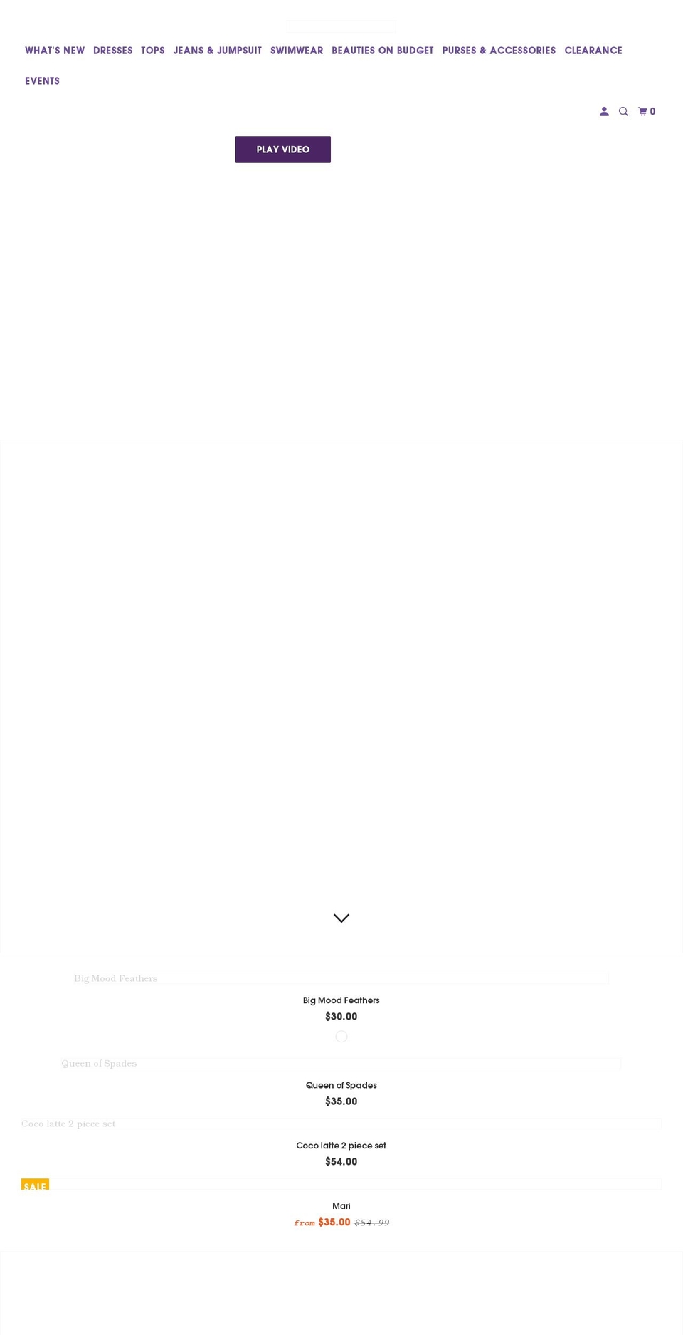 voluptuousladyboutique.com shopify website screenshot