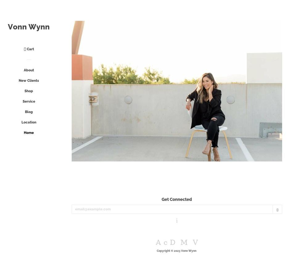 vonnwynnstudios.com — Shopify storefront screenshot