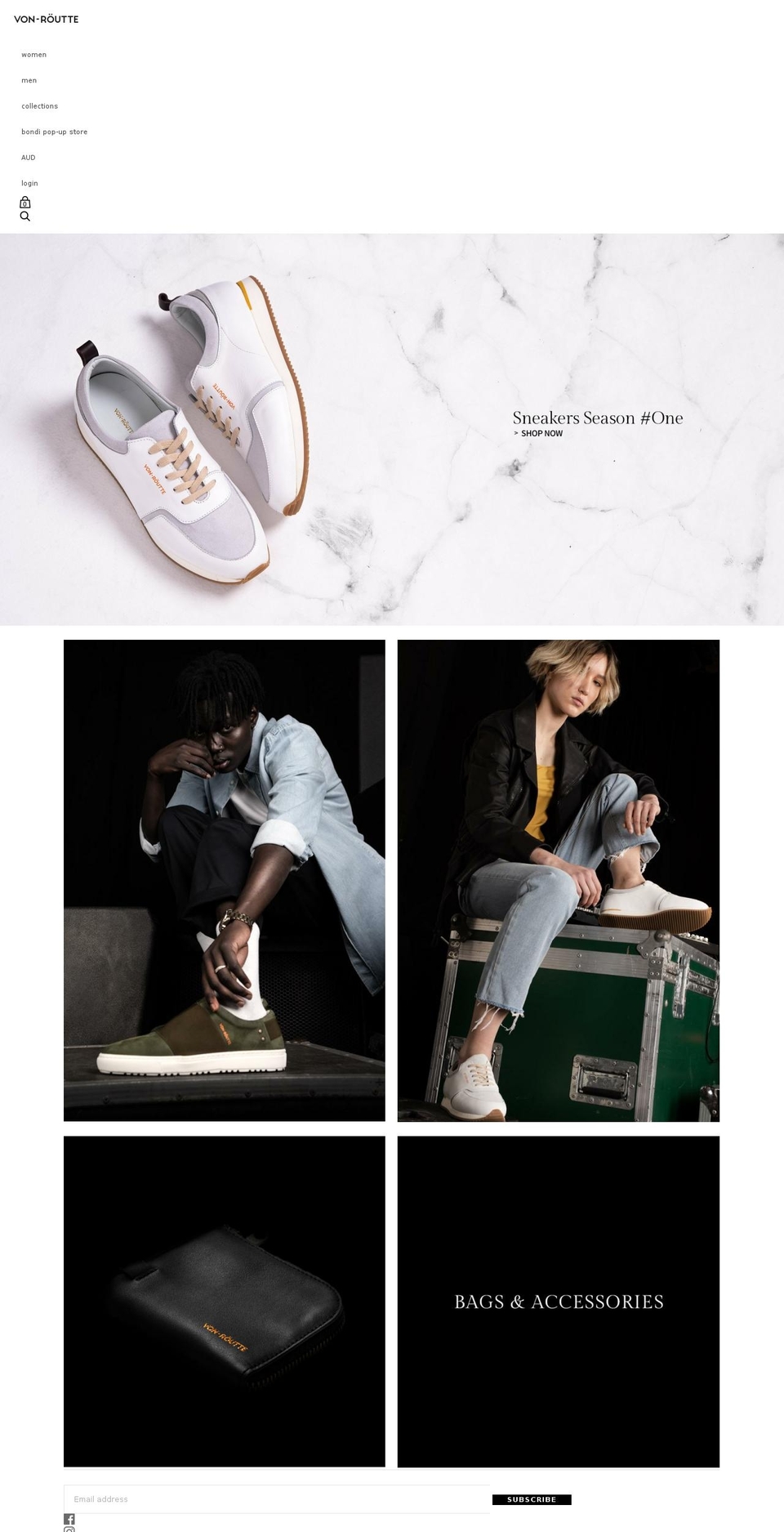 vonroutte.com shopify website screenshot