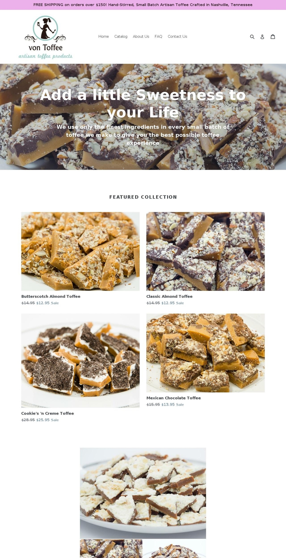 vontoffee.com — Shopify storefront screenshot
