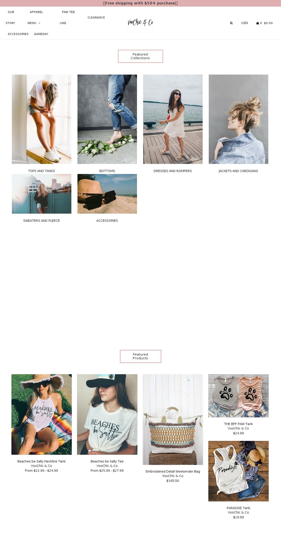 voochic.com — Shopify storefront screenshot