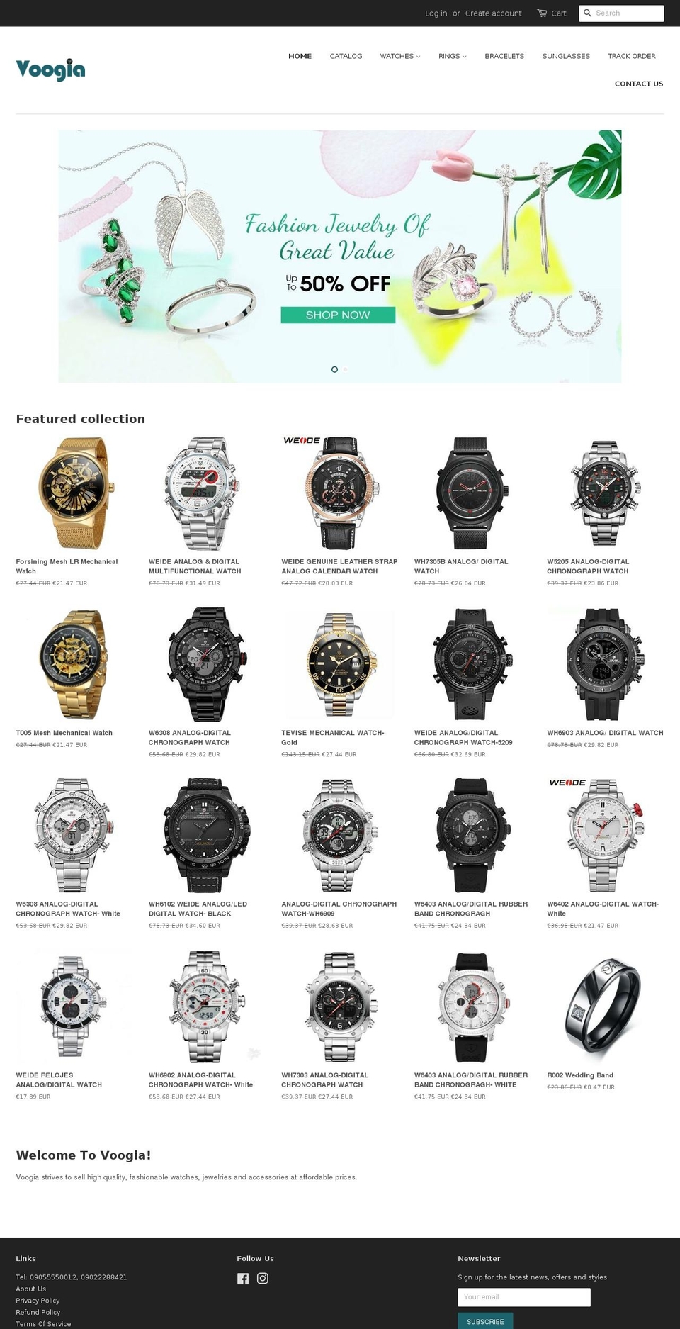 voogia.com — Shopify storefront screenshot