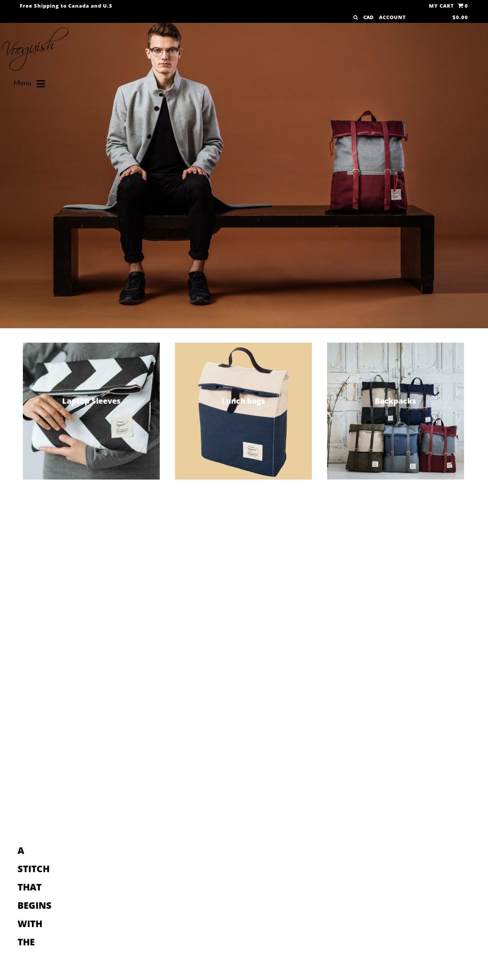 vooguish.com shopify website screenshot