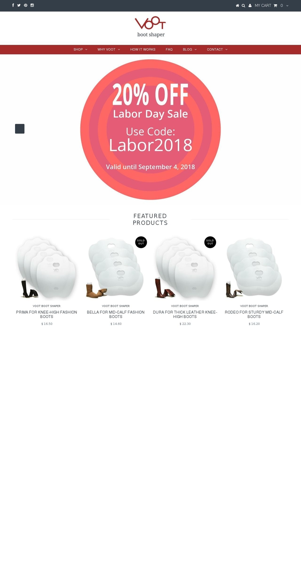 vootusa.com — Shopify storefront screenshot