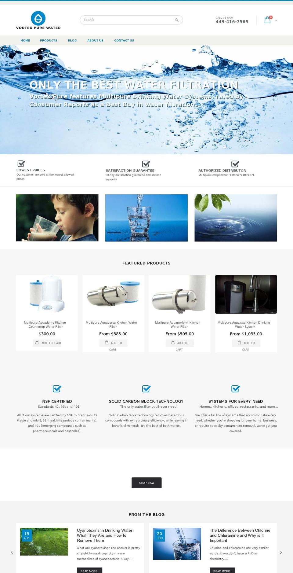 vortexpure.com — Shopify storefront screenshot