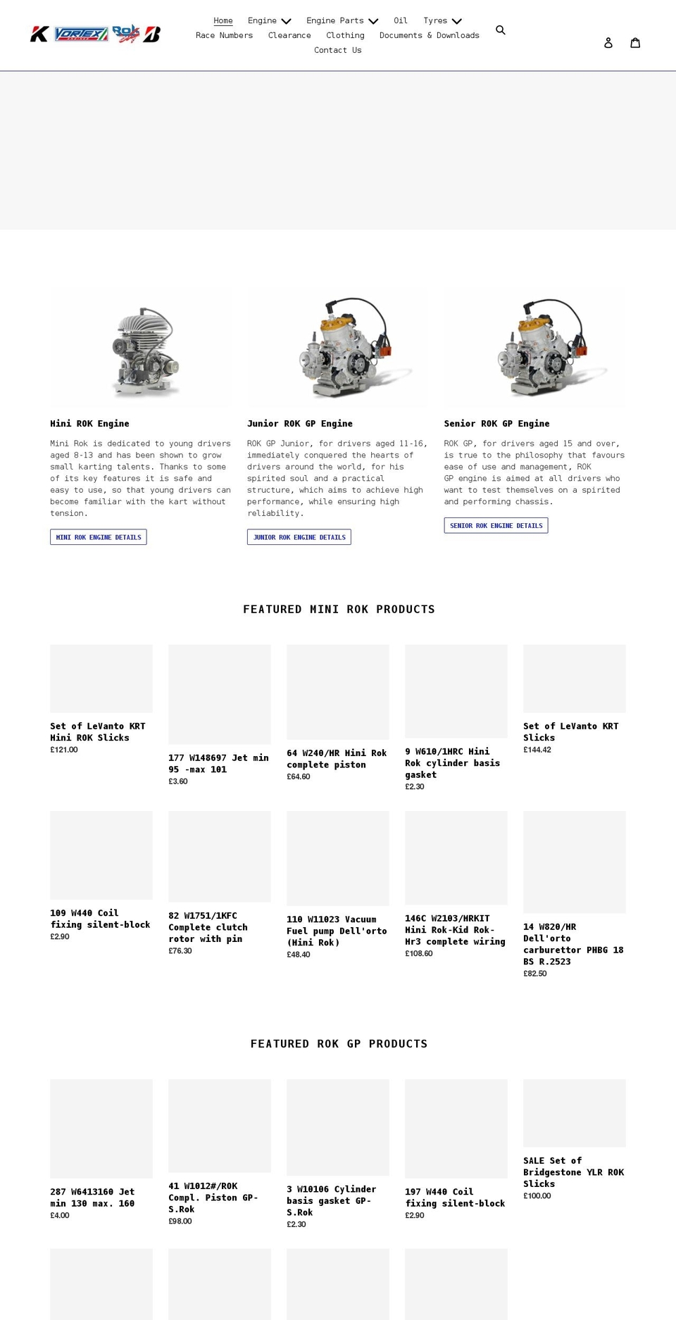 vortexrok.co.uk shopify website screenshot