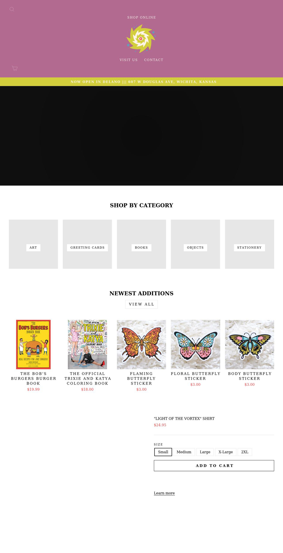 vortexsouvenir.com shopify website screenshot