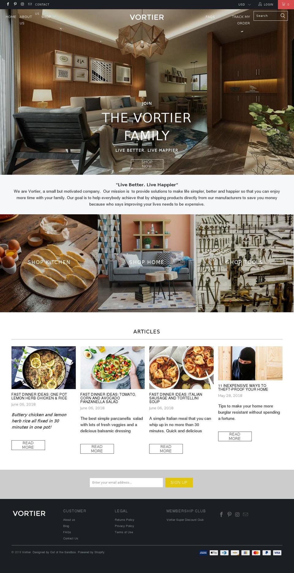 turbo-theme Shopify theme site example vortier.myshopify.com